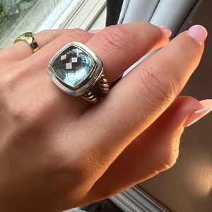 DAVID YURMAN ALBION BLUE TOPAZ RING